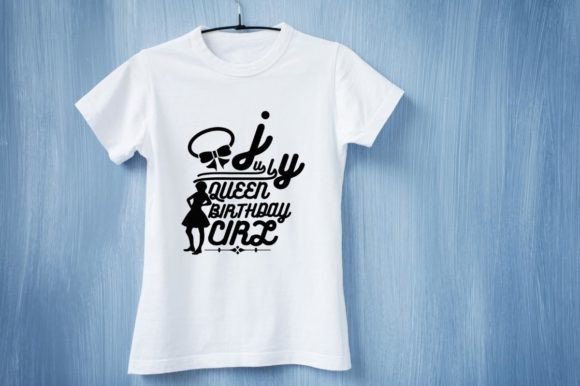 July Queen Birthday Girl Graphic Design: A Complete Creative Asset